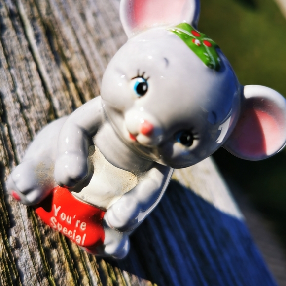 Vintage Russ Berrie Christmas Mouse ~ You're Special - Picture 4 of 8